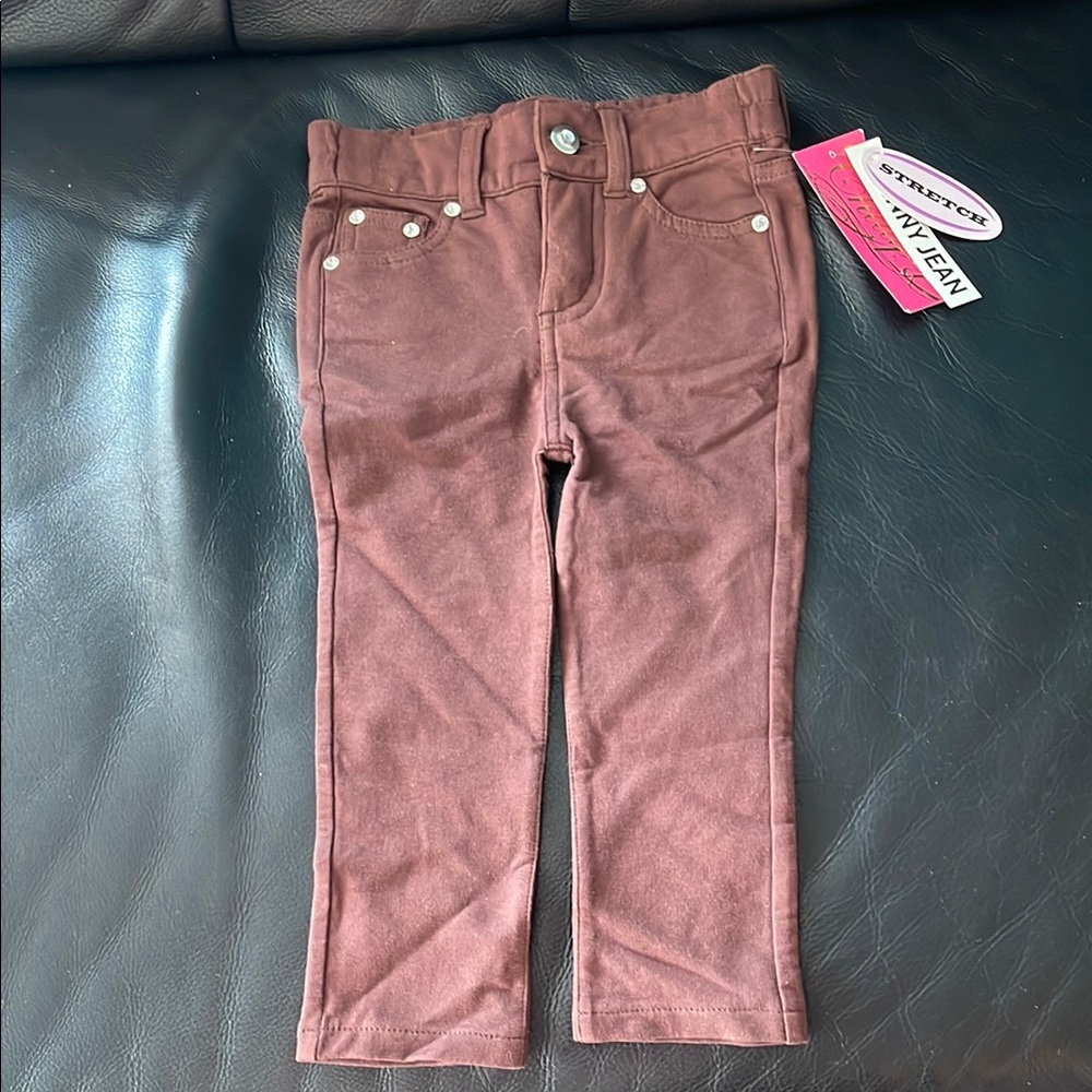Kids Brown Stretch Pants